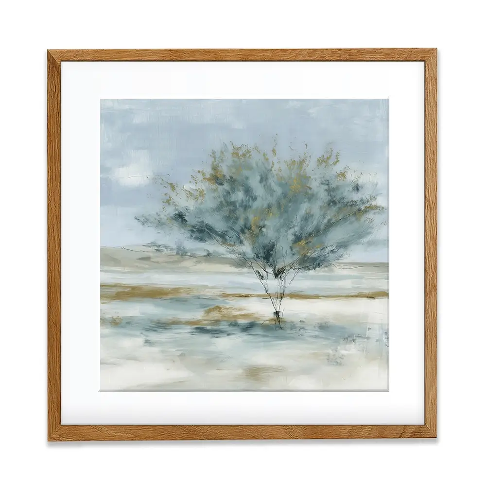 Standing Tree Field Study Square Framed Art Print Standing Tree Field Study Square Framed Art Print wall art product Chromatic Storm Studio
