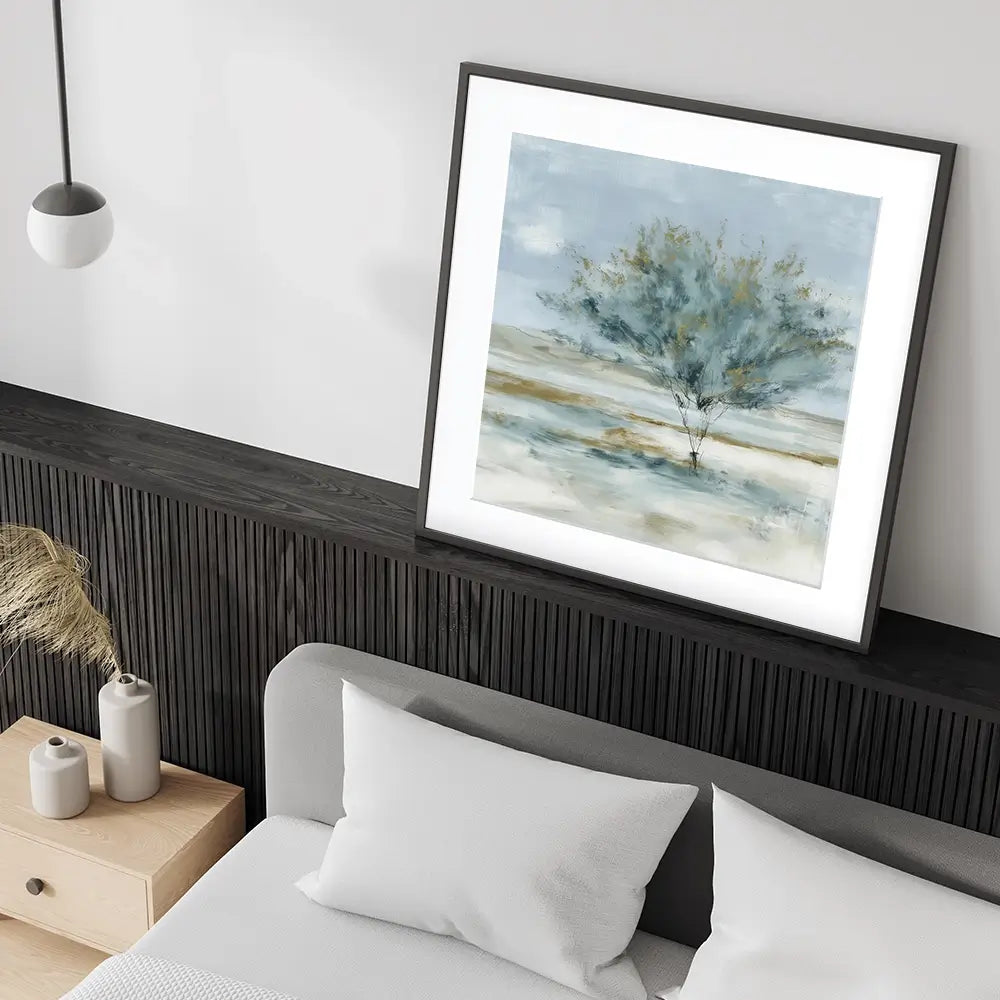 Standing Tree Field Study Square Framed Art Print Standing Tree Field Study Square Framed Art Print wall art product Chromatic Storm Studio