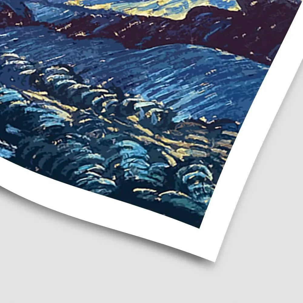 Starry Night Art Print Starry Night Art Print wall art product Vincent Van Gogh