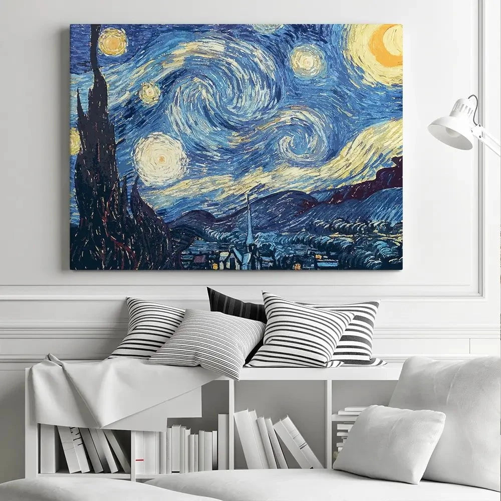 Starry Night Canvas Print Starry Night Canvas Print wall art product Vincent Van Gogh