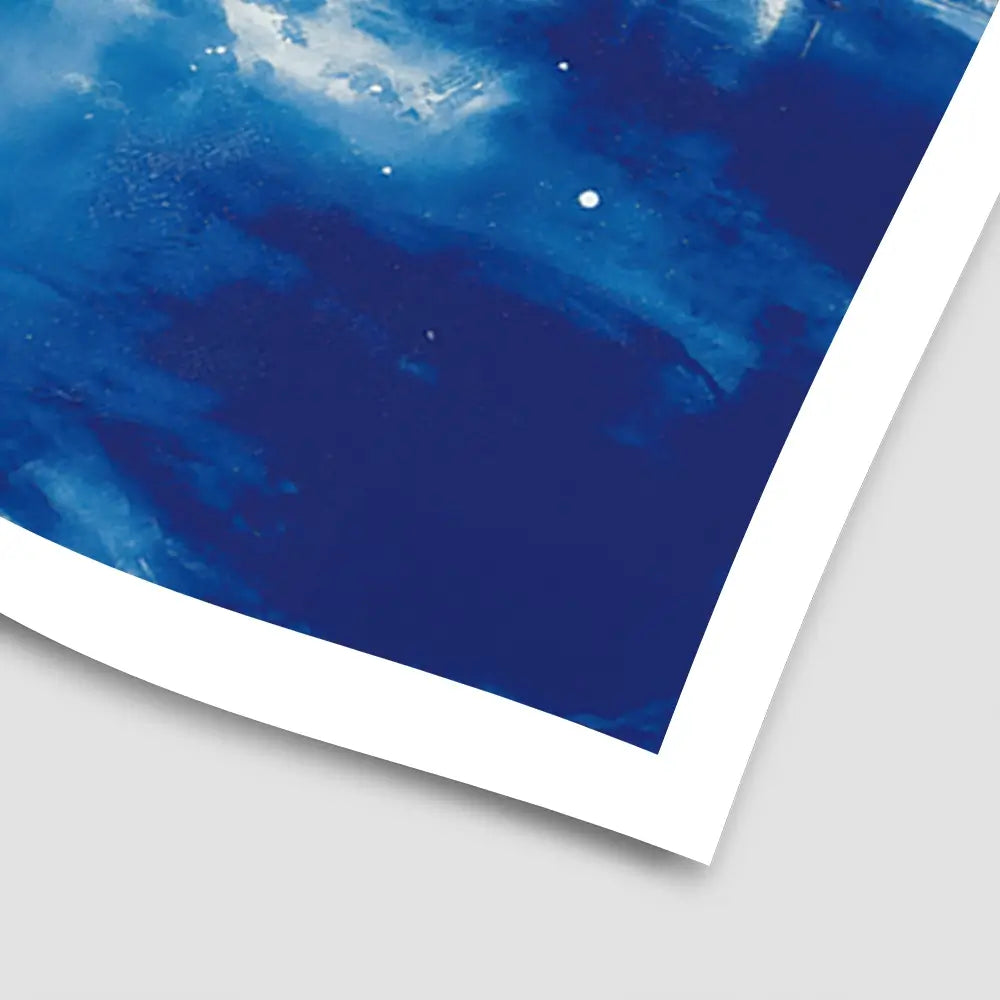 Starry Night City Waterfront Art Print Starry Night City Waterfront Art Print wall art product Chromatic Storm Studio