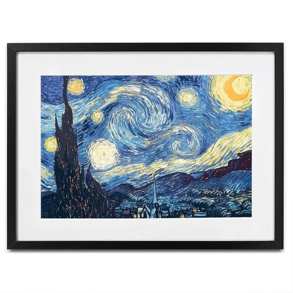 Starry Night Framed Art Print Starry Night Framed Art Print wall art product Vincent Van Gogh