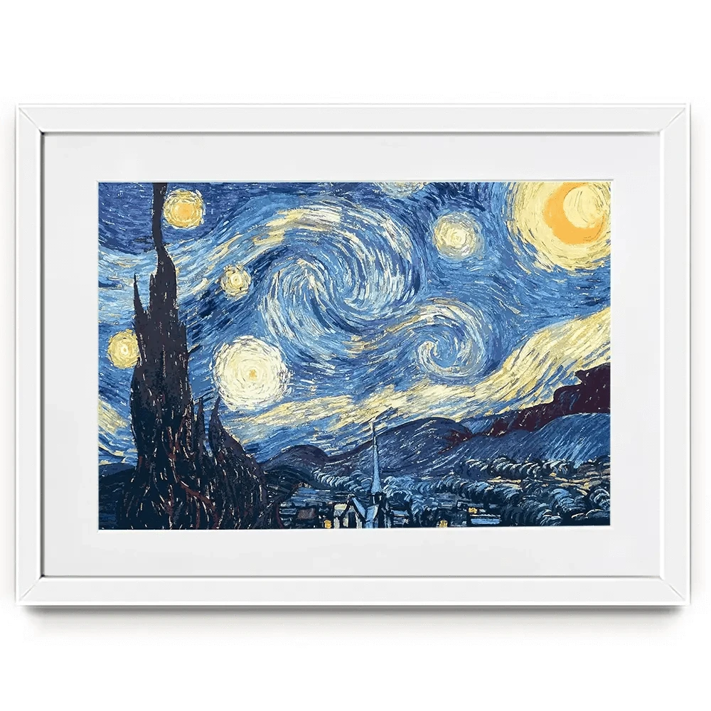 Starry Night Framed Art Print Starry Night Framed Art Print wall art product Vincent Van Gogh