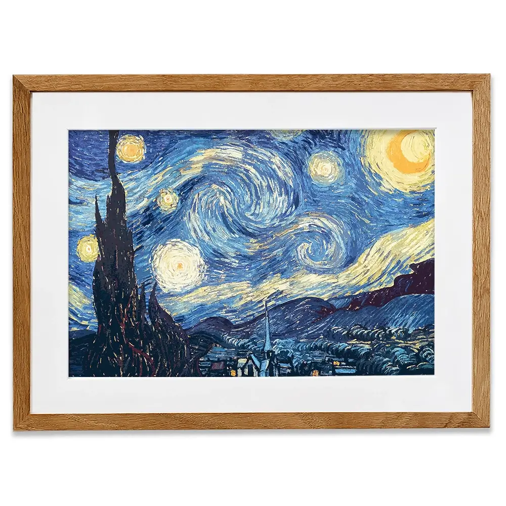 Starry Night Framed Art Print Starry Night Framed Art Print wall art product Vincent Van Gogh