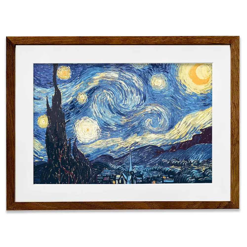 Starry Night Framed Art Print Starry Night Framed Art Print wall art product Vincent Van Gogh