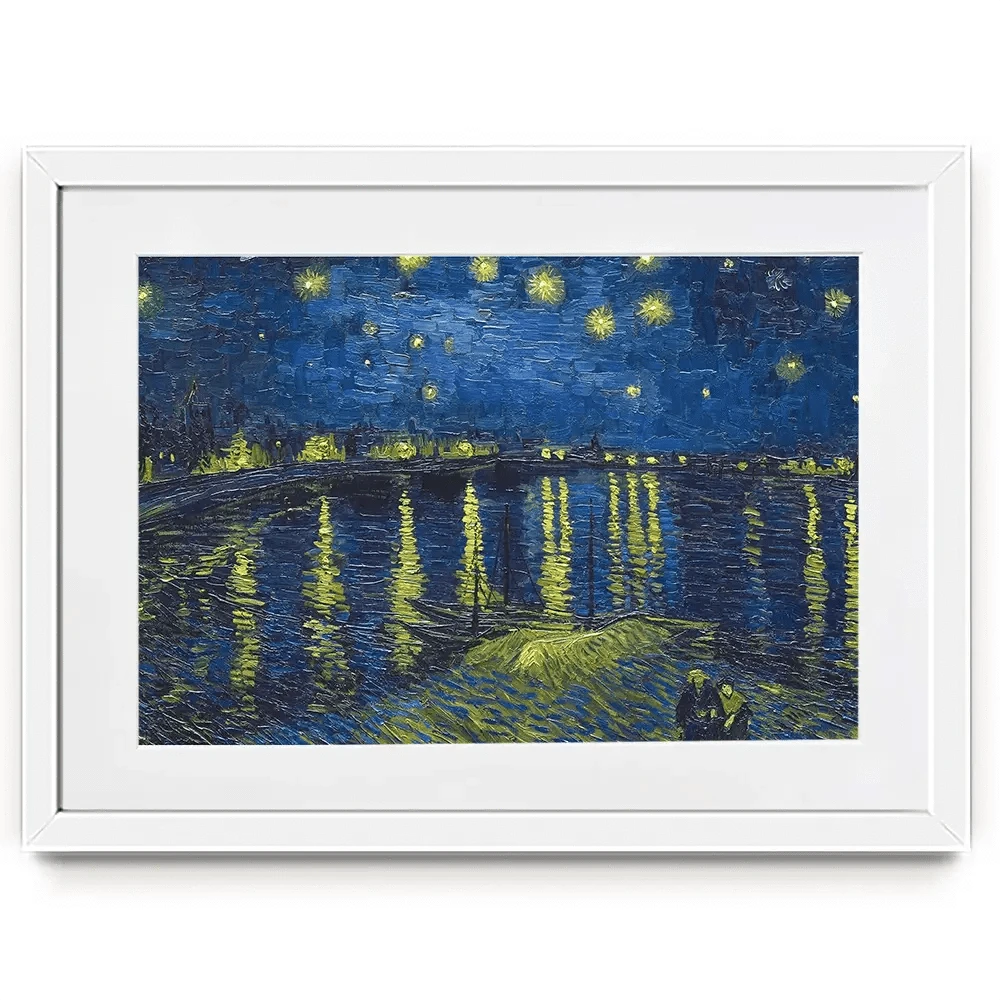Starry Night Over The Rhône Framed Art Print Starry Night Over The Rhône Framed Art Print | Starry Night Framed Art wall art product Vincent Van Gogh