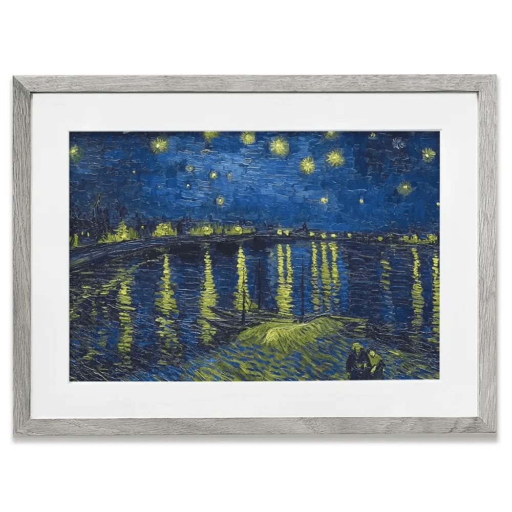 Starry Night Over The Rhône Framed Art Print Starry Night Over The Rhône Framed Art Print | Starry Night Framed Art wall art product Vincent Van Gogh