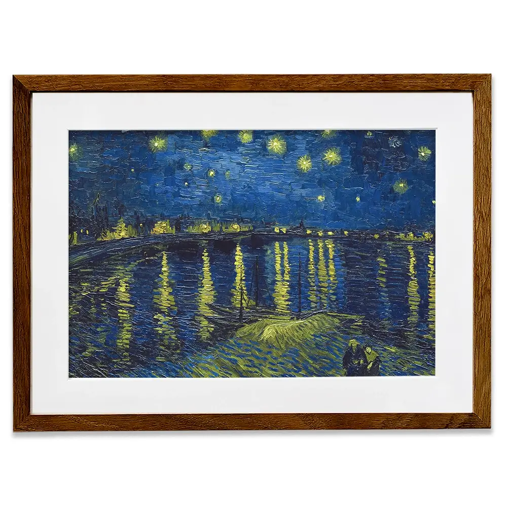 Starry Night Over The Rhône Framed Art Print Starry Night Over The Rhône Framed Art Print | Starry Night Framed Art wall art product Vincent Van Gogh
