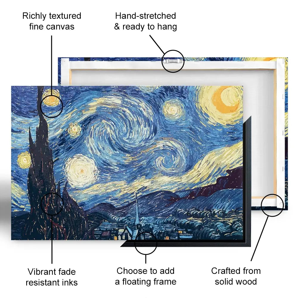 Starry Night Oversized Canvas Print Starry Night Oversized Canvas Print wall art product Vincent Van Gogh