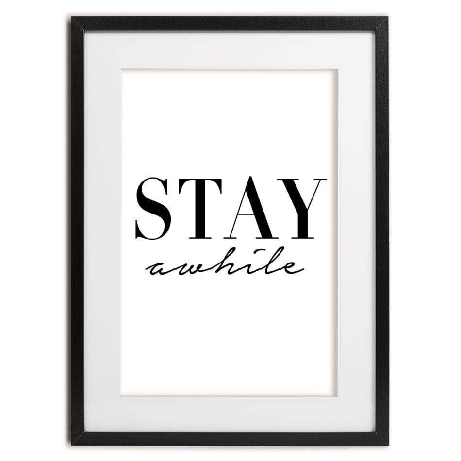 Stay Awhile Framed Art Print wall art product K Lyon
