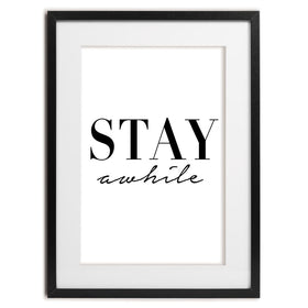 Stay Awhile Framed Art Print wall art product K Lyon
