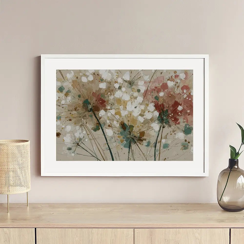 Stems And Seeds Framed Art Print Stems And Seeds Framed Art Print wall art product Chromatic Storm Studio