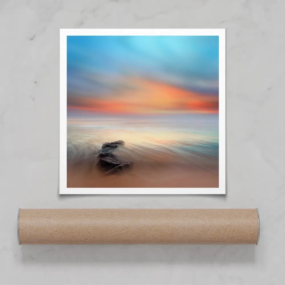 Stone And Sea Square Art Print Stone And Sea Square Art Print wall art product Amir Bajric / Shutterstock