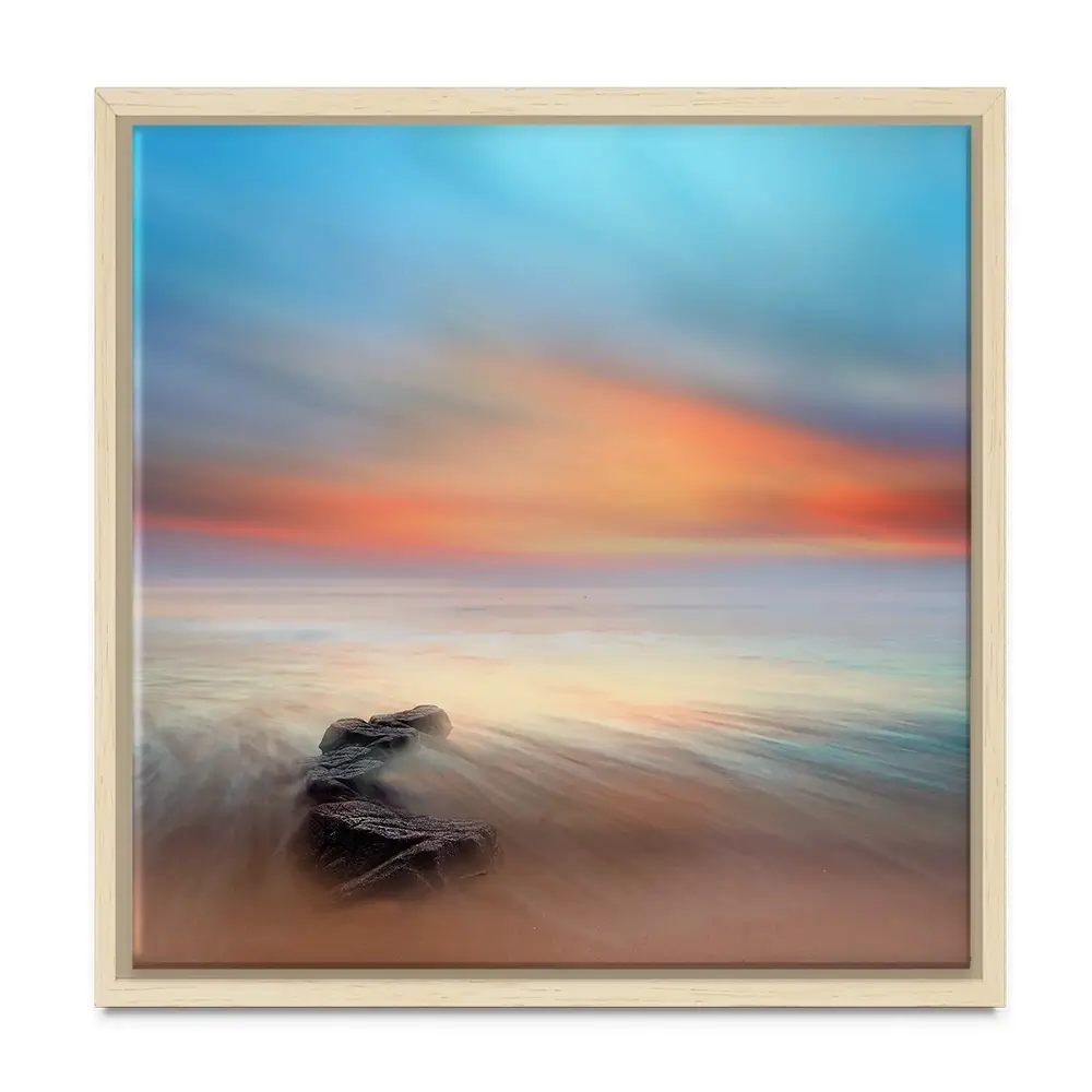 Stone And Sea Square Canvas Print Stone And Sea Square Canvas Print wall art product Amir Bajric / Shutterstock