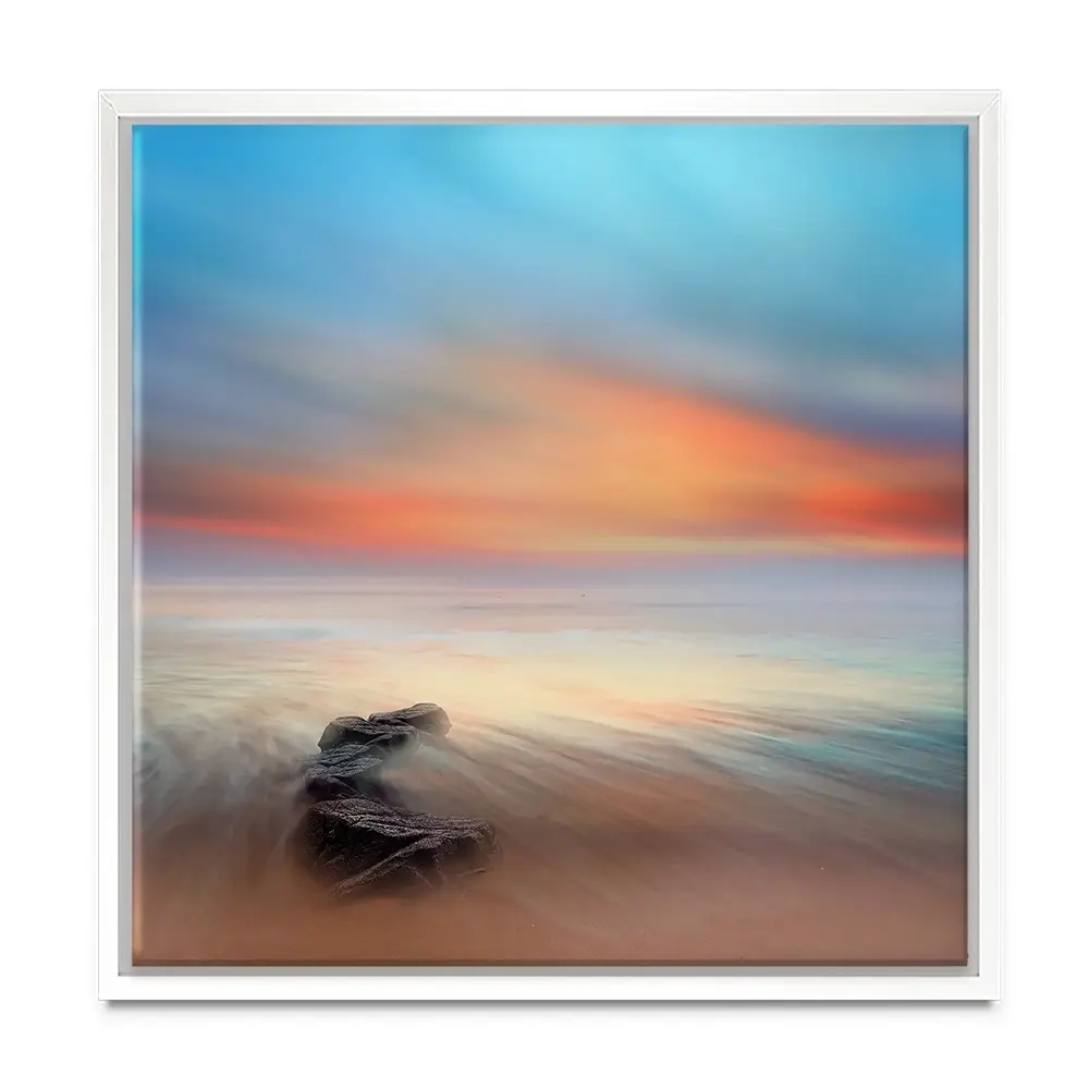 Stone And Sea Square Canvas Print Stone And Sea Square Canvas Print wall art product Amir Bajric / Shutterstock