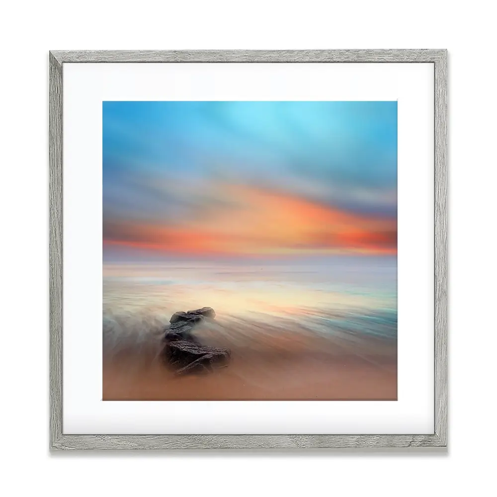 Stone And Sea Square Framed Art Print Stone And Sea Square Framed Art Print wall art product Amir Bajric / Shutterstock