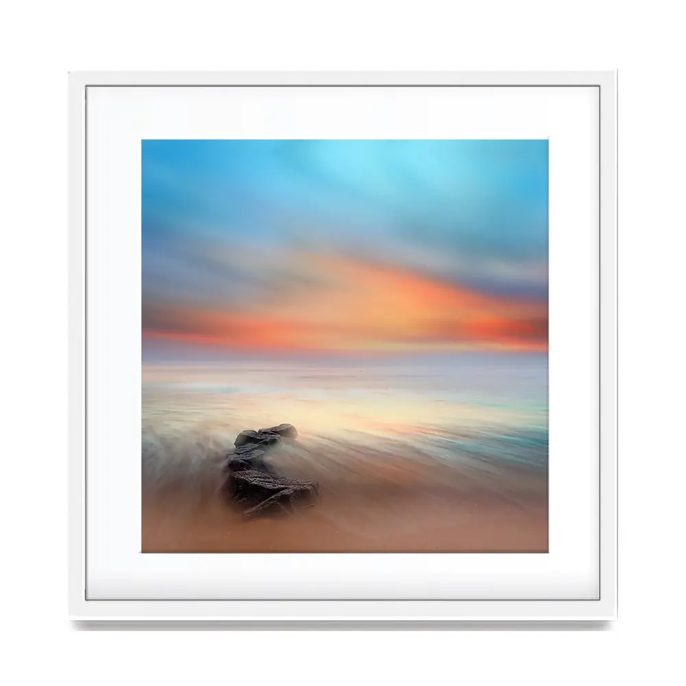 Stone And Sea Square Framed Art Print Stone And Sea Square Framed Art Print wall art product Amir Bajric / Shutterstock