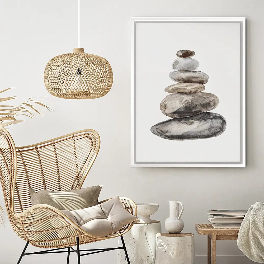 Stone Balance Canvas Print Stone Balance Canvas Print wall art product Treechild