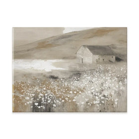 Stone Barn Wildflower Meadow Canvas Print Stone Barn Wildflower Meadow Canvas Print wall art product Chromatic Storm Studio