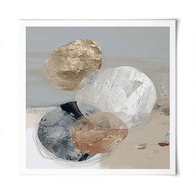 Stone Cluster Soft Square Art Print Stone Cluster Soft Square Art Print wall art product Chromatic Storm Studio