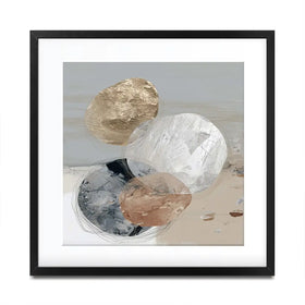 Stone Cluster Soft Square Framed Art Print Stone Cluster Soft Square Framed Art Print wall art product Chromatic Storm Studio