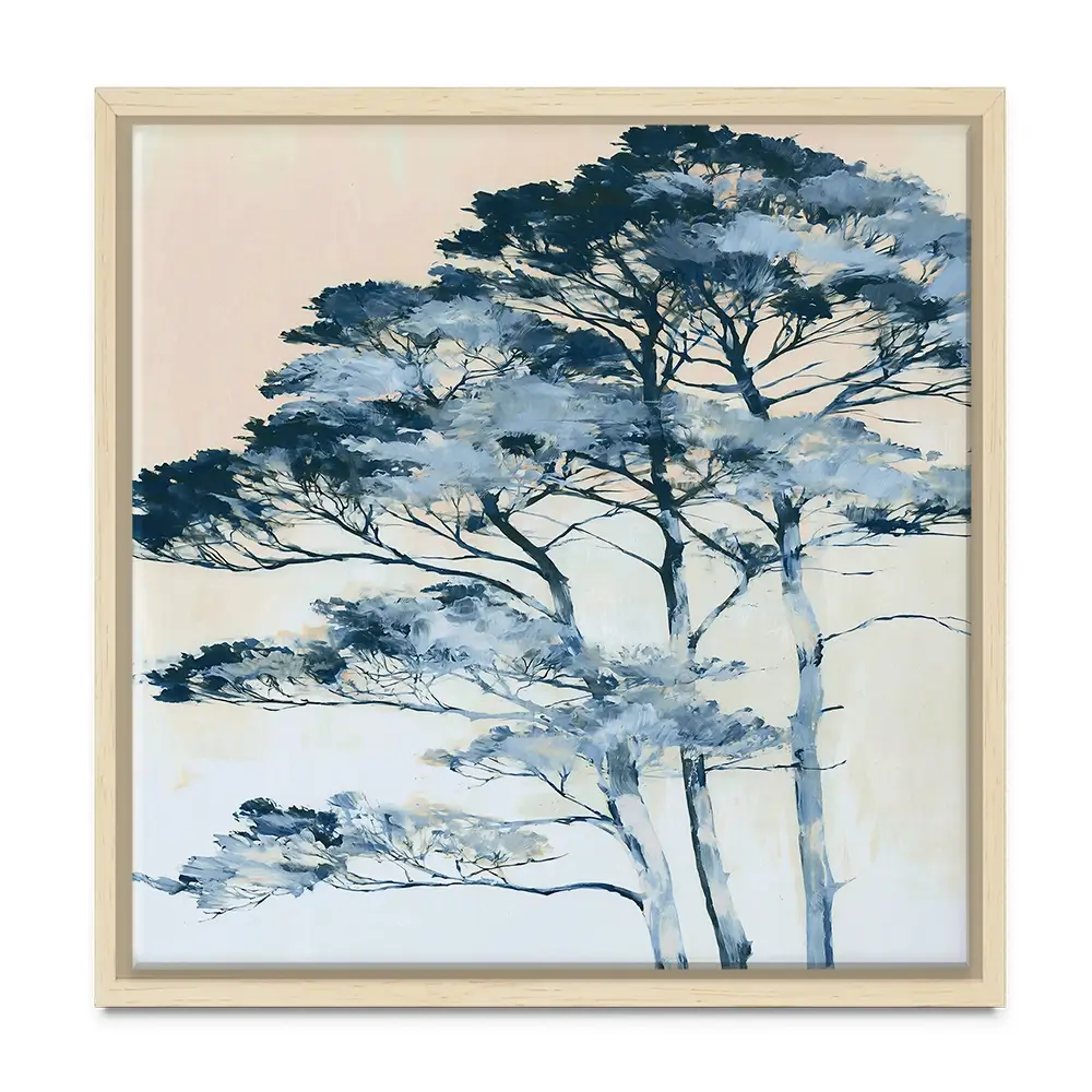 Stone Pines Modern Minimal Square Canvas Print Stone Pines Modern Minimal Square Canvas Print wall art product Chromatic Storm Studio