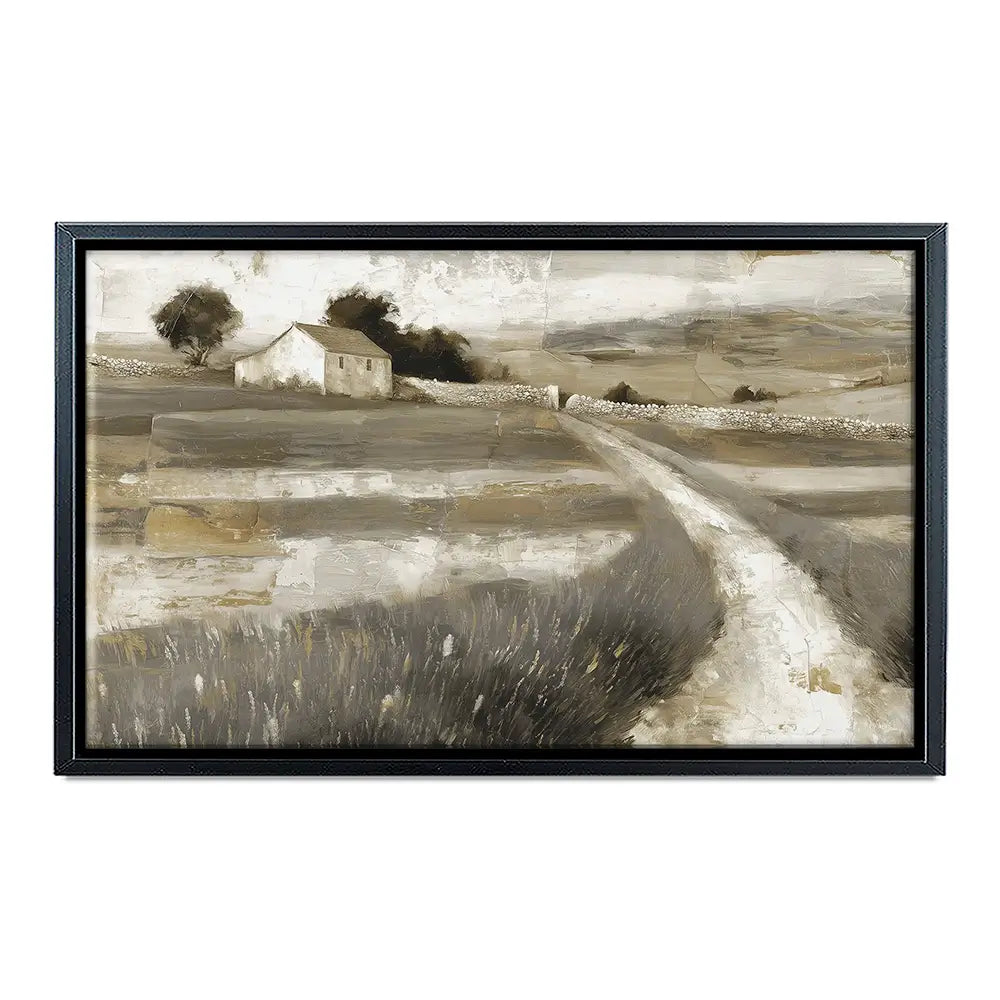 Stone Wall Cottage Canvas Print Stone Wall Cottage Canvas Print wall art product Chromatic Storm Studio