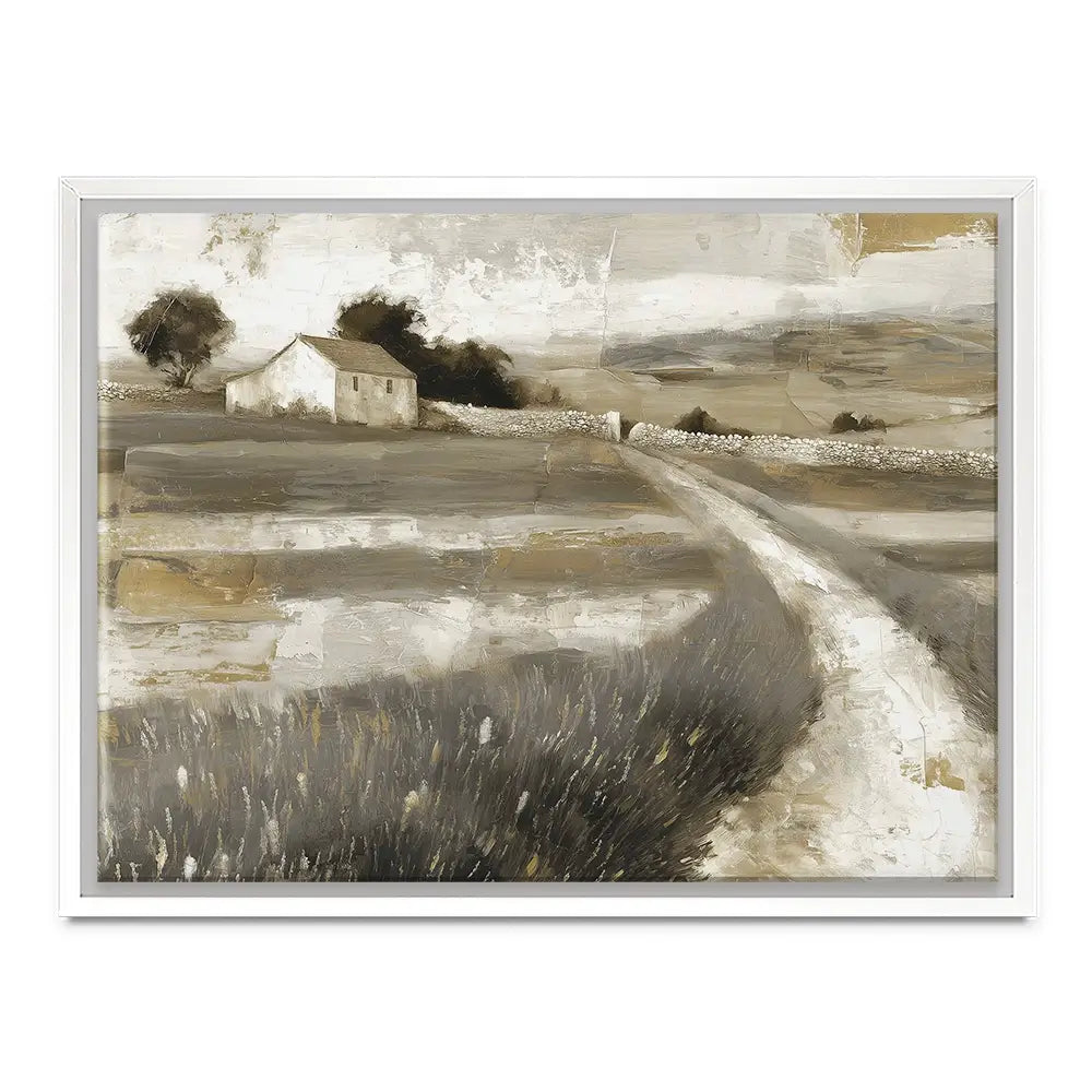 Stone Wall Cottage Canvas Print Stone Wall Cottage Canvas Print wall art product Chromatic Storm Studio