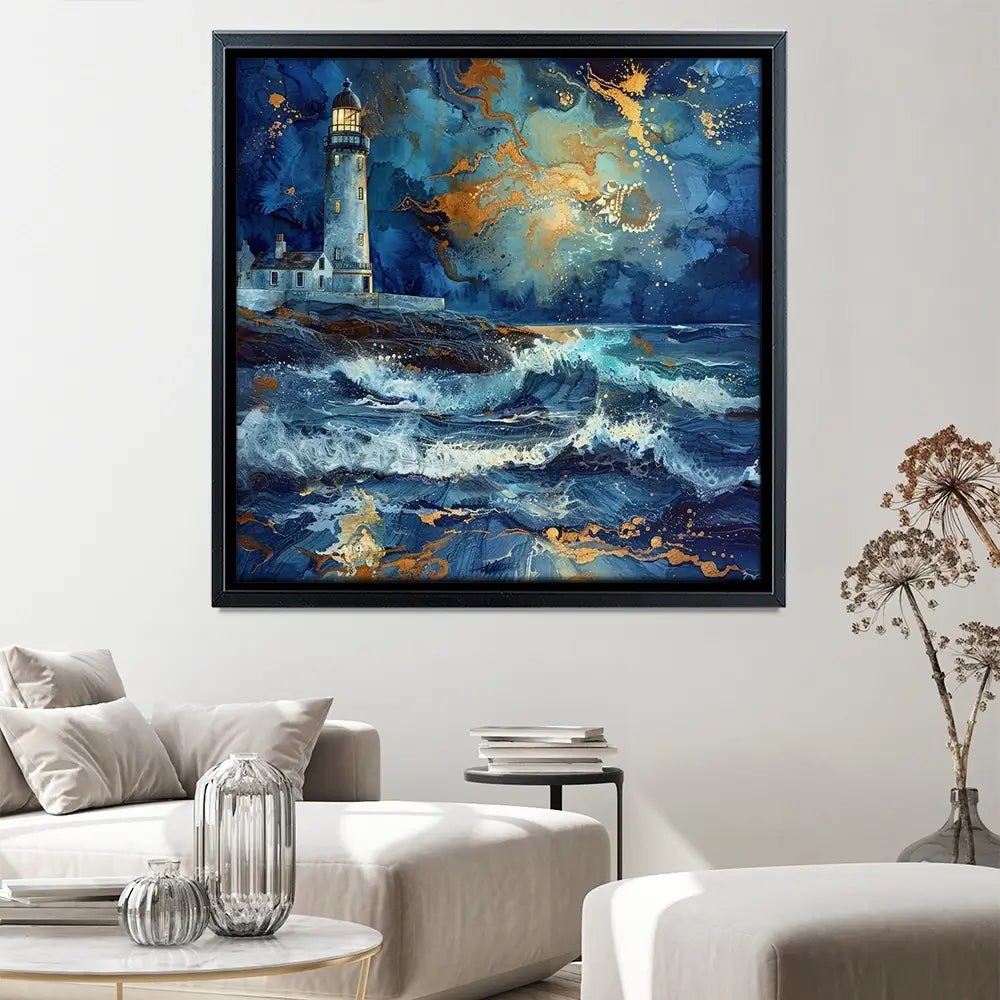 Stormy Lighthouse Canvas Print Stormy Lighthouse Canvas Print wall art product David Alexander Elder