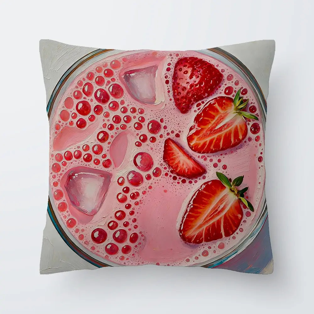 Strawberry Daiquiri Cocktail Cushion Strawberry Daiquiri Cocktail Cushion wall art product David Alexander Elder