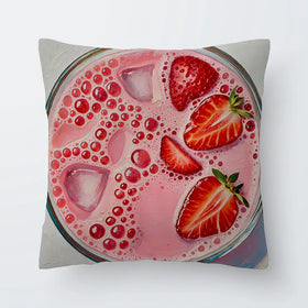 Strawberry Daiquiri Cocktail Cushion Strawberry Daiquiri Cocktail Cushion wall art product David Alexander Elder