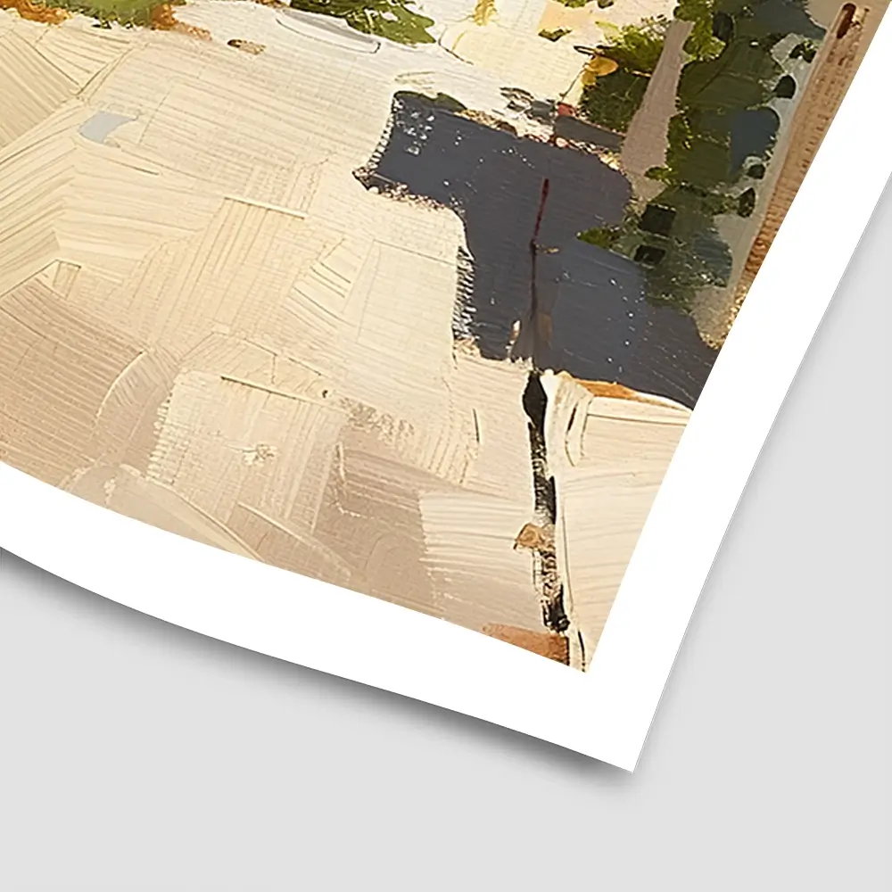 Street In Mallorca Square Art Print Street In Mallorca Square Art Print wall art product Elena Avanesova