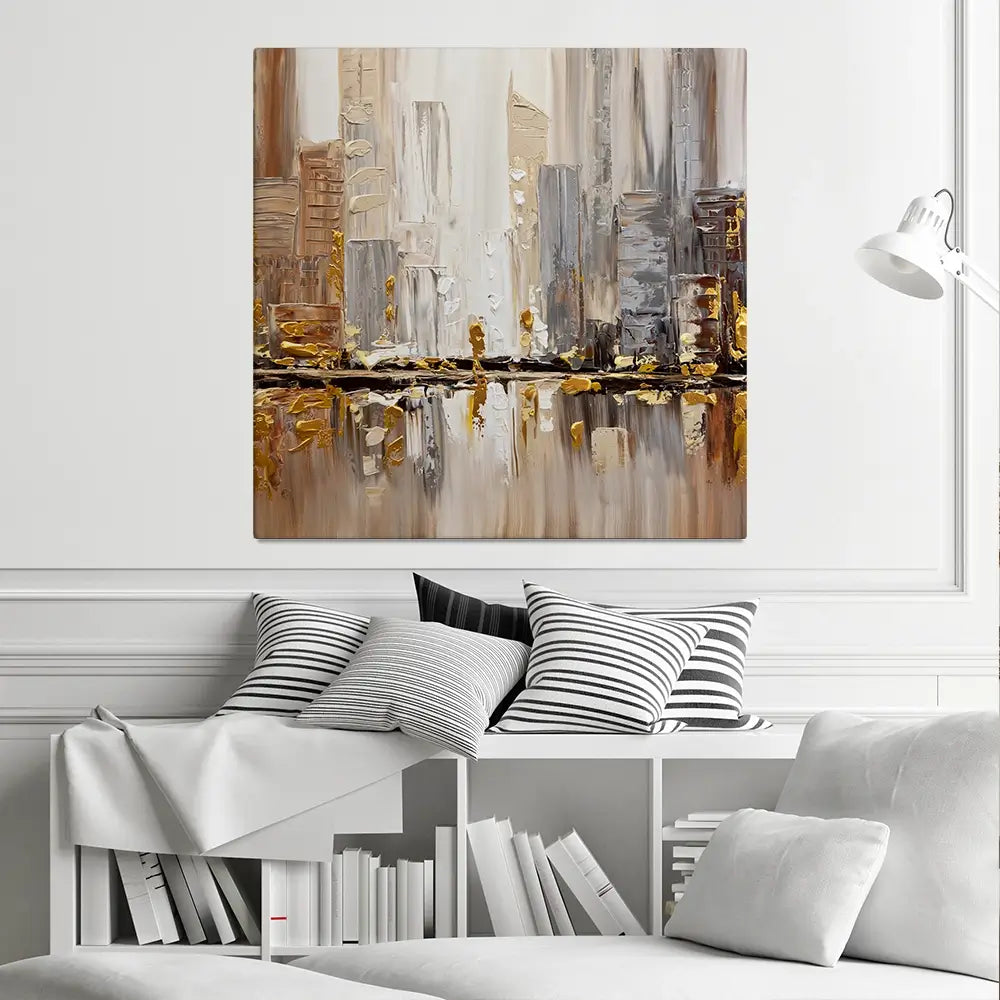 Streets Square Canvas Print Streets Square Canvas Print wall art product Osnat Tzadok
