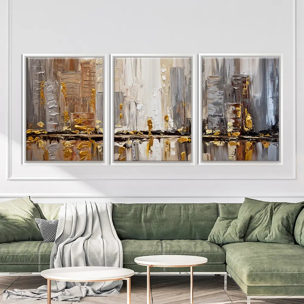 Streets Trio Canvas Print Streets Trio Canvas Print wall art product Osnat Tzadok