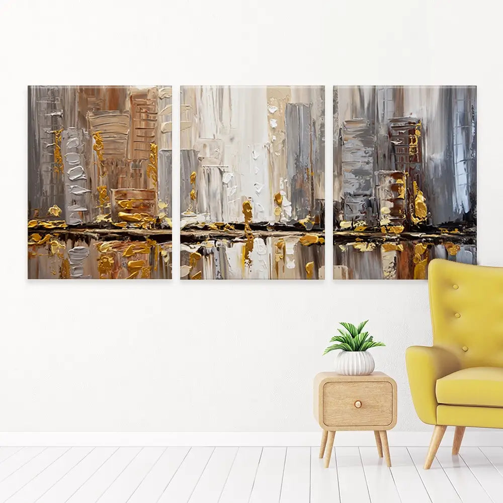 Streets Trio Canvas Print Streets Trio Canvas Print wall art product Osnat Tzadok