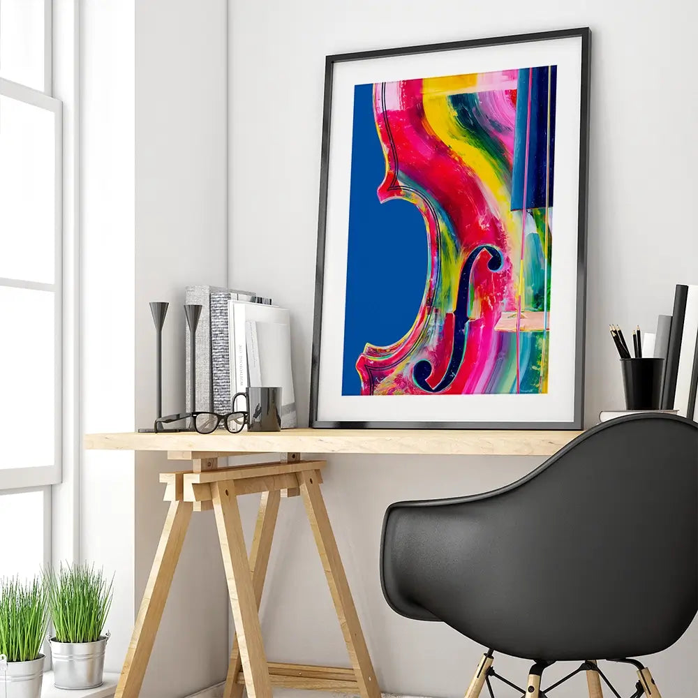 Strings In Bloom Framed Art Print Strings In Bloom Framed Art Print wall art product Chromatic Storm Studio