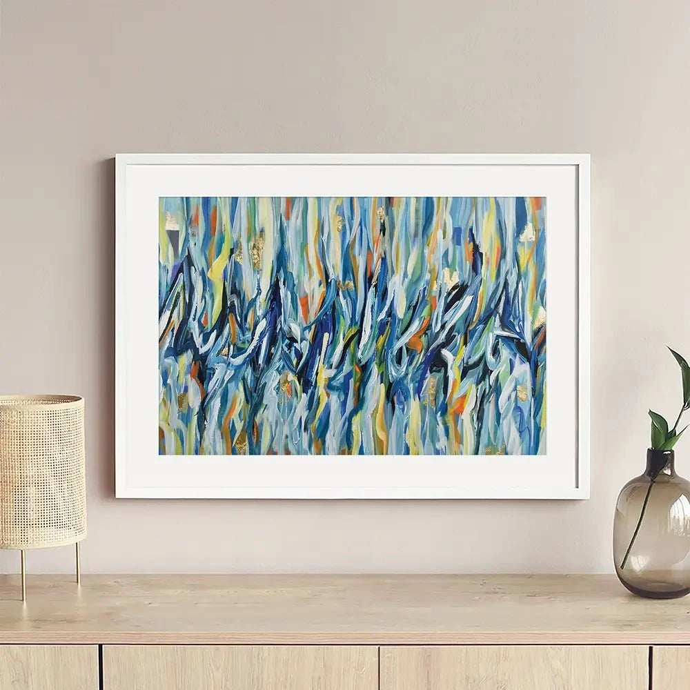 Stripes Framed Art Print Stripes Framed Art Print wall art product Olga Tkachyk