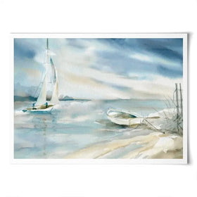 Subtle Sail Art Print Subtle Sail Art Print wall art product Carol Robinson