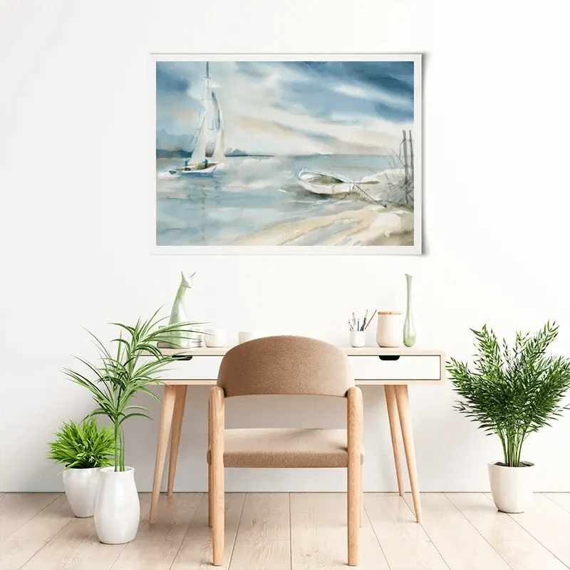 Subtle Sail Art Print Subtle Sail Art Print wall art product Carol Robinson