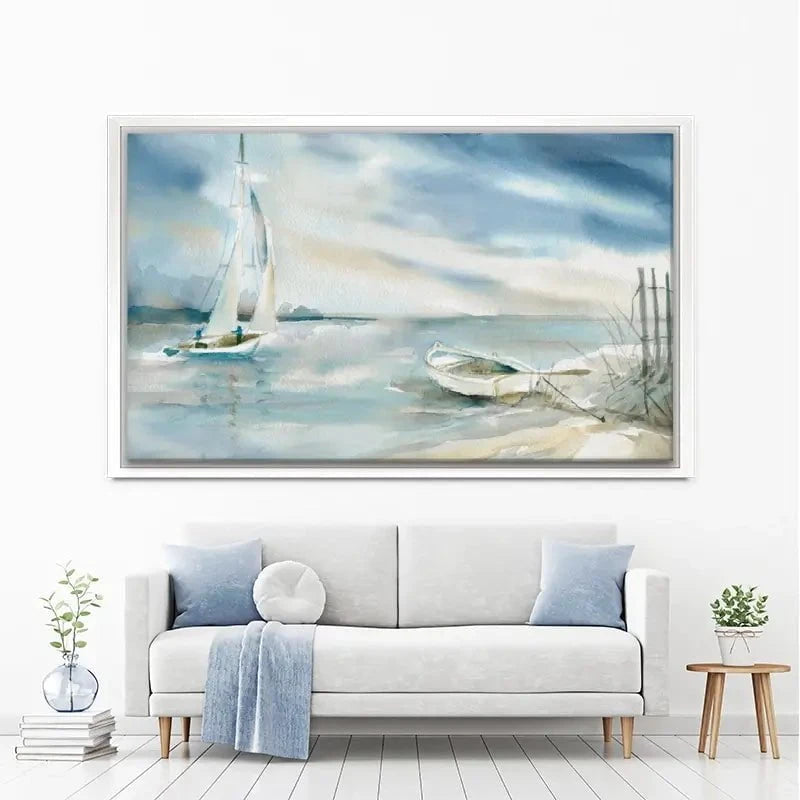 Subtle Sail Canvas Print Subtle Sail Canvas Print wall art product Carol Robinson