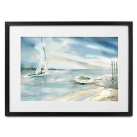 Subtle Sail Framed Art Print Subtle Sail Framed Art Print wall art product Carol Robinson