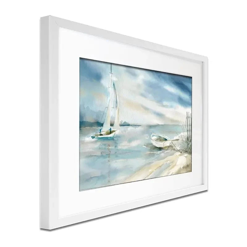 Subtle Sail Framed Art Print Subtle Sail Framed Art Print wall art product Carol Robinson