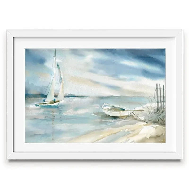 Subtle Sail Framed Art Print Subtle Sail Framed Art Print wall art product Carol Robinson