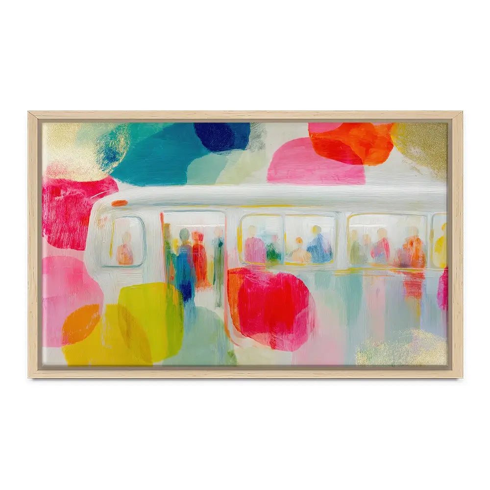 Subway In Colour Canvas Print Subway In Colour Canvas Print wall art product Chromatic Storm Studio