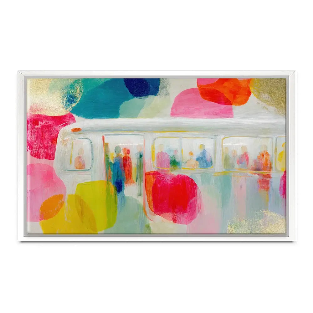 Subway In Colour Canvas Print Subway In Colour Canvas Print wall art product Chromatic Storm Studio