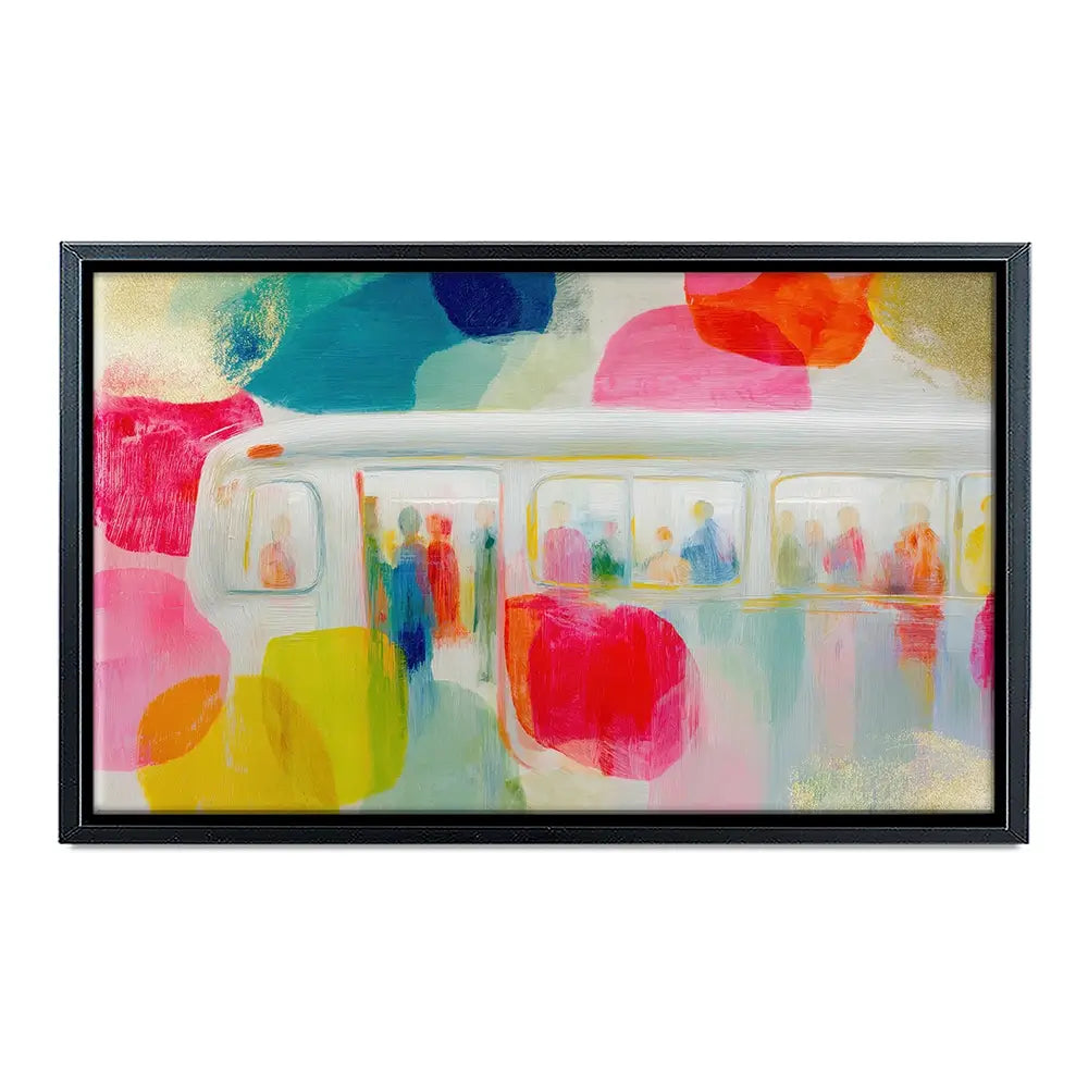 Subway In Colour Canvas Print Subway In Colour Canvas Print wall art product Chromatic Storm Studio