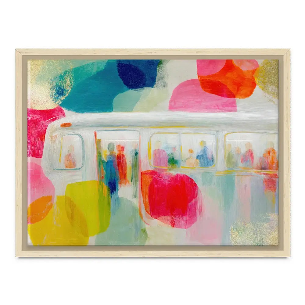 Subway In Colour Canvas Print Subway In Colour Canvas Print wall art product Chromatic Storm Studio