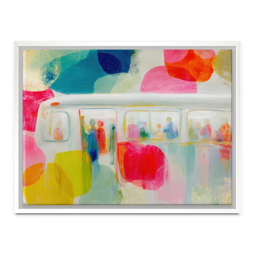 Subway In Colour Canvas Print Subway In Colour Canvas Print wall art product Chromatic Storm Studio