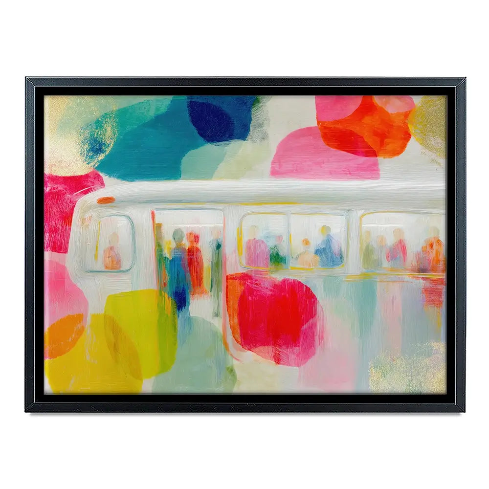 Subway In Colour Canvas Print Subway In Colour Canvas Print wall art product Chromatic Storm Studio