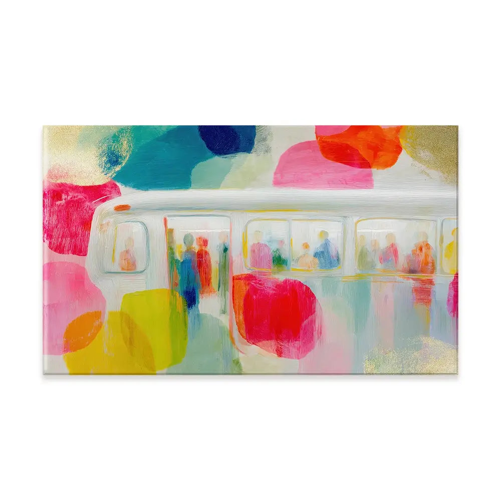 Subway In Colour Canvas Print Subway In Colour Canvas Print wall art product Chromatic Storm Studio